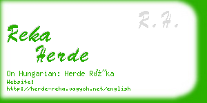 reka herde business card